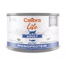 Calibra Cat Life konzerva Adult Salmon 200 g SET 5+1 ZADARMO